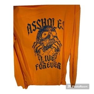 ALF Size L Long Sleeve Skull Tshirt✨NWOT✨